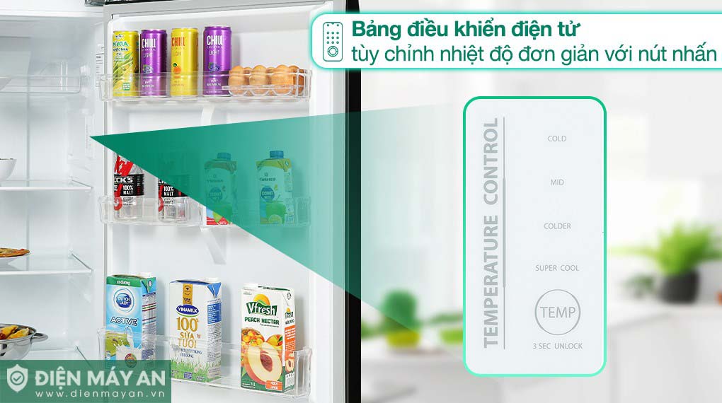 Tủ Lạnh Toshiba Inverter 338 Lít GR-RT468WE-PMV(58)-MM - bảng điều khiển